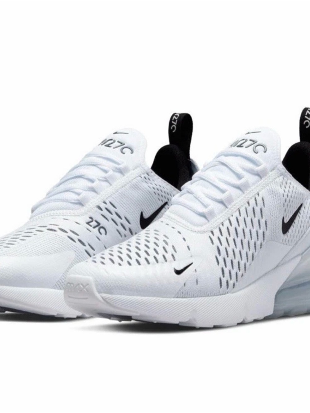 Nike Air Max 270 White Black - Women's Size 8 - AH6789-100 BRAND NEW in box - Picture 10 of 12